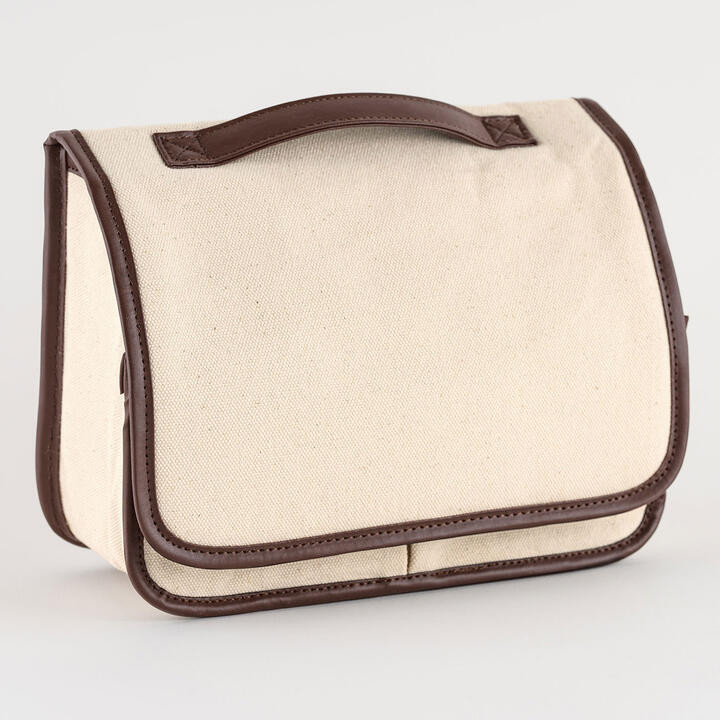 Hobonichi techo stappo Canvas White Ivory Brown Stand Storage Box Stationery NEW