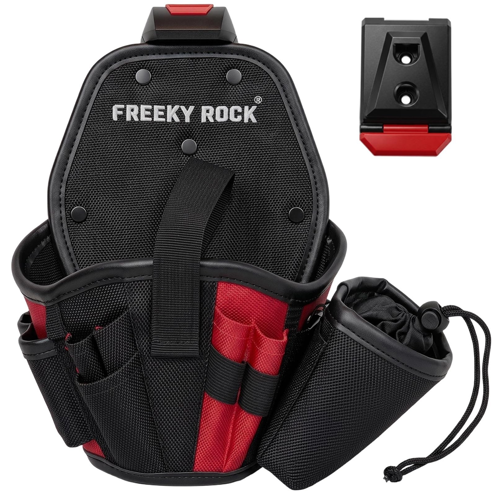 Heavy-Duty Drill Holster Tool Pouch with Belt Clip, 1680D Durable Adjustable Str