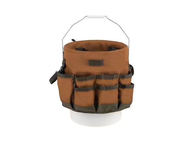 Bucketeer 5 Gal. Bucket Tool Organizer in Brown