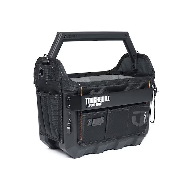 TOUGHBUILT Large Black Polyester 16-in W x 11.02-in D x 13.78-in L Tool tote