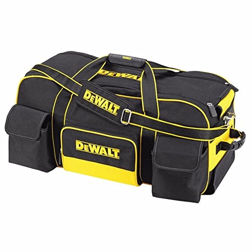 DEWALT DWST1-79210 Duffel Trolley Bag with Wheels, Yellow/Black, Large 26-Inch U