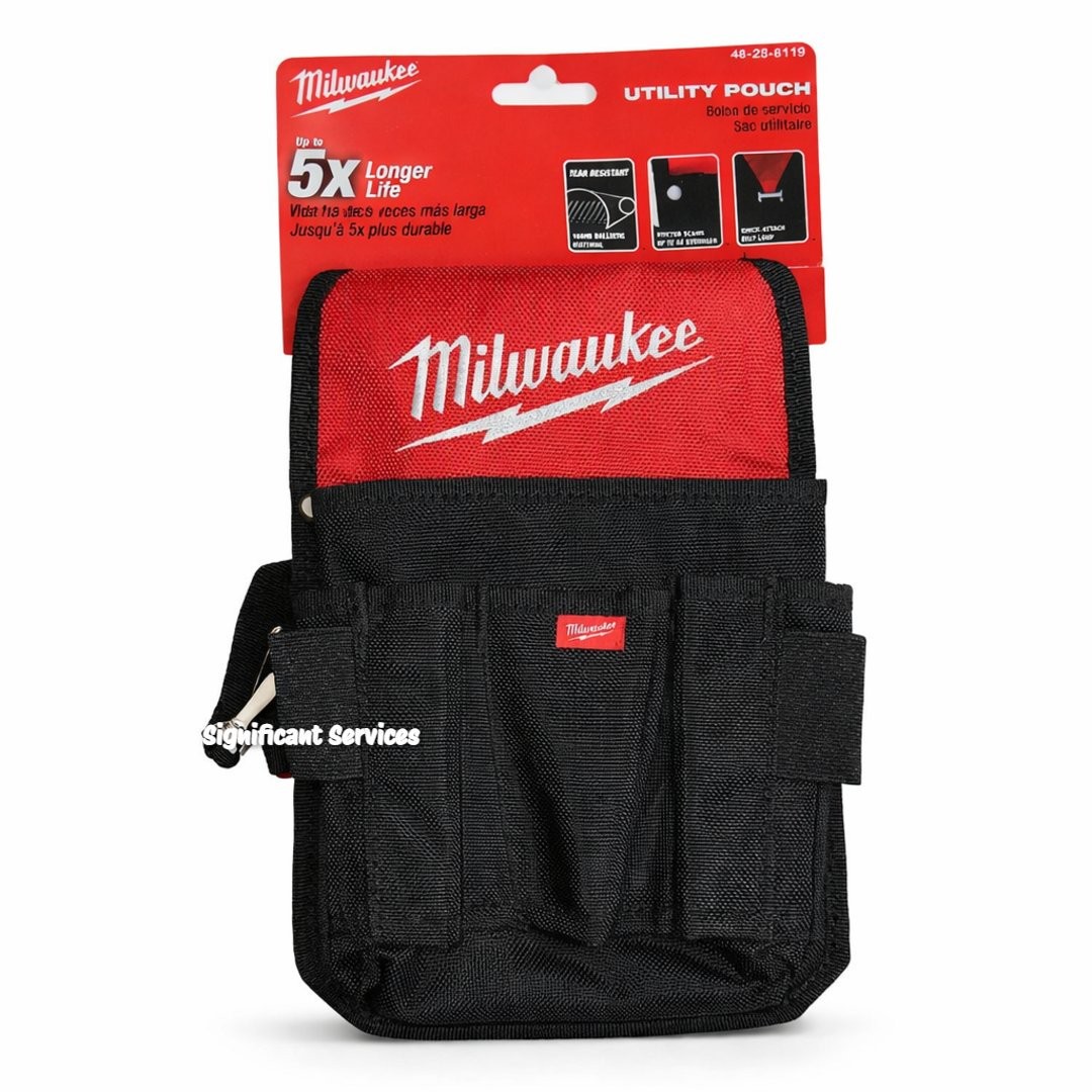 New Milwaukee 48-22-8119 Utility Pockets 8 Exterior pockets Work Hand Tool Pouch