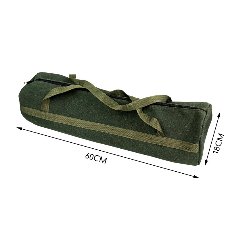 Durable Thick Canvas Pouch Tools Bag Storage Organizer Instrument Case Green