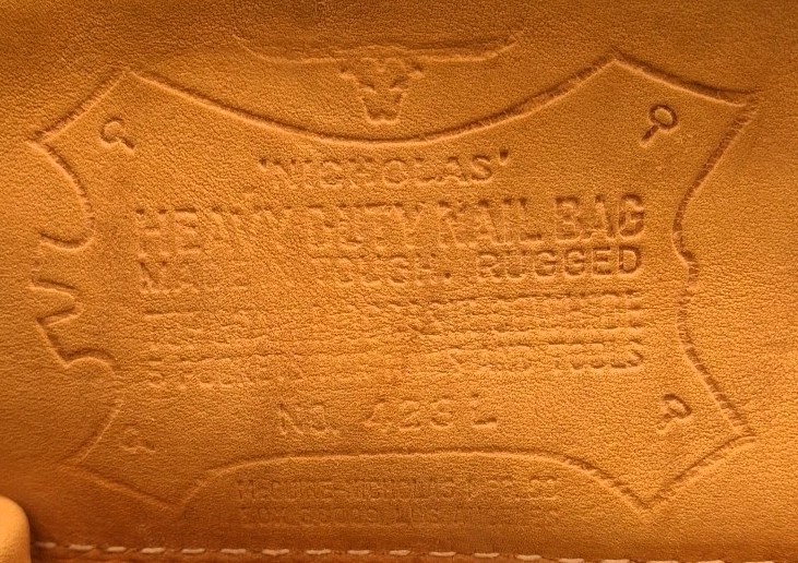 McGuire Nicholas Leather Carpenter Tool Pouch Nail Bag Belt Heavy Duty- TAN