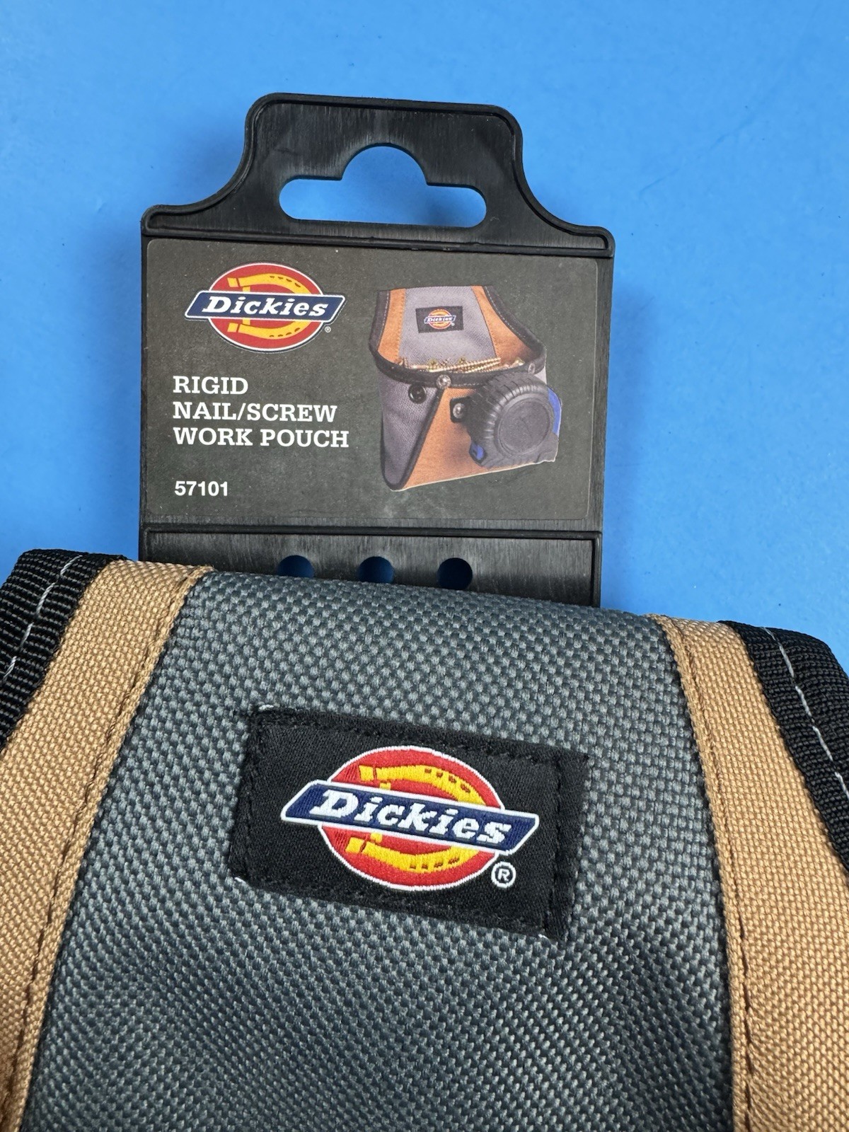 Rigid Nail/Screw Work Pouch w Tape Measure Clip Universal-Fit Steel Clip Dickies