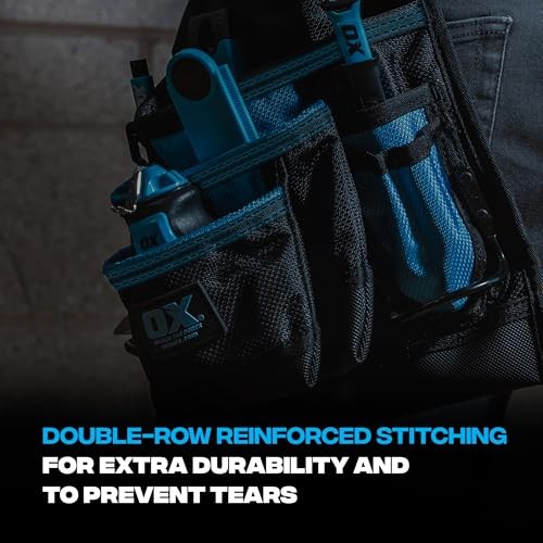 Pro Nylon Framing Tool Belt with Suspenders – 1680D Ballistic Nylon Tool Rig