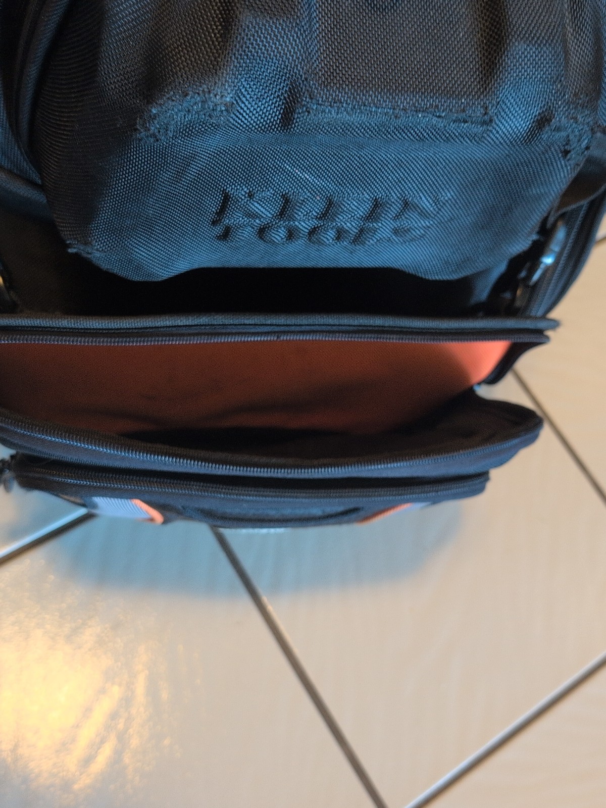 KLEIN Tools Tradesman Pro Tool Bag Backpack Multi-Pocket Black & Orange # 55647