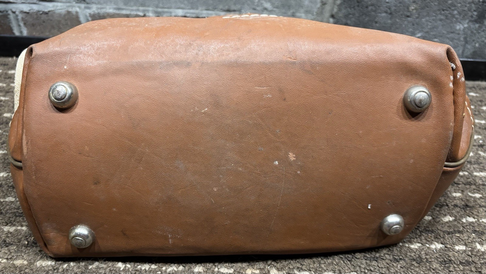 Vintage Klein Tools Lineman Bag 5102-12 Canvas Leather USA