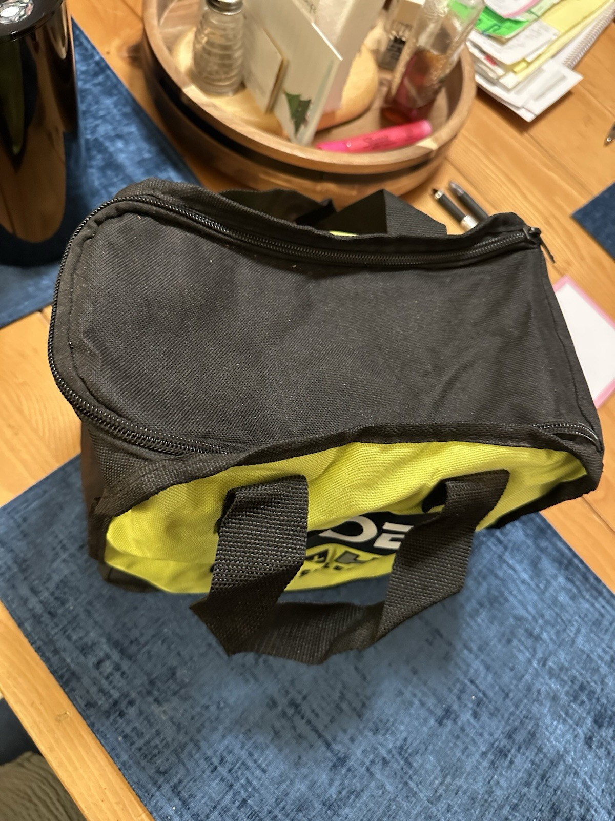 Ryobi ONE+ HP Green/Black Canvas Tool Bag 10x8x6 Zippered
