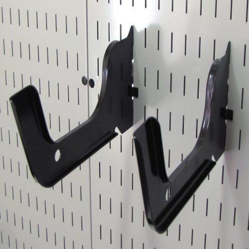 Wall Control Heavy Duty Pegboard Hook Slotted 1 Count (Pack of 1), Black
