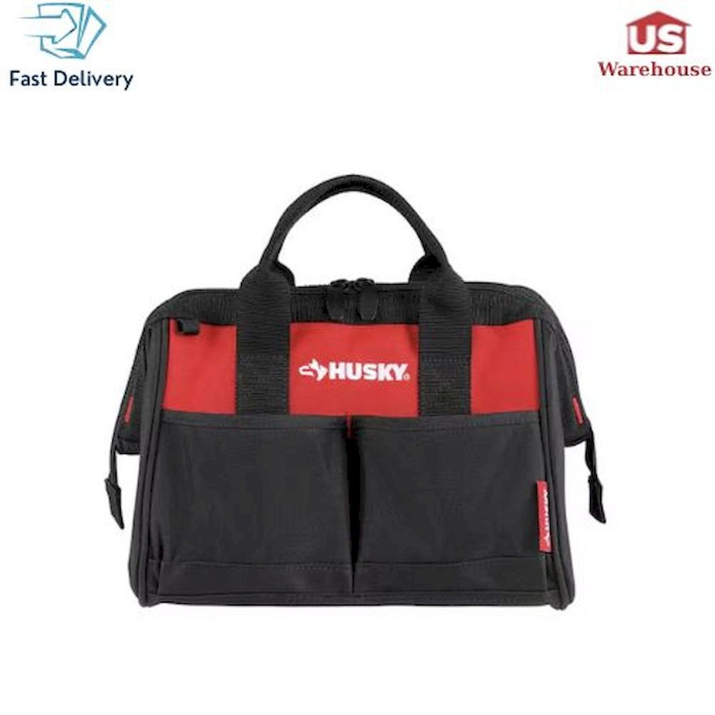 Husky 12 in 4 Pocket Zippered Tool Bag