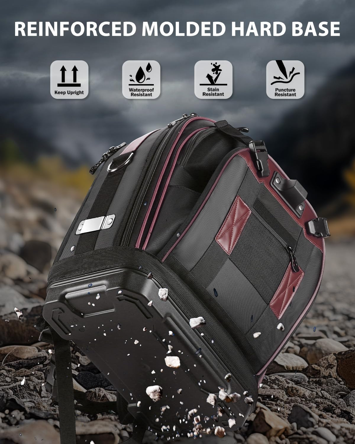 Durable Tool Backpack with Organizer & Laptop Compartment – Brown