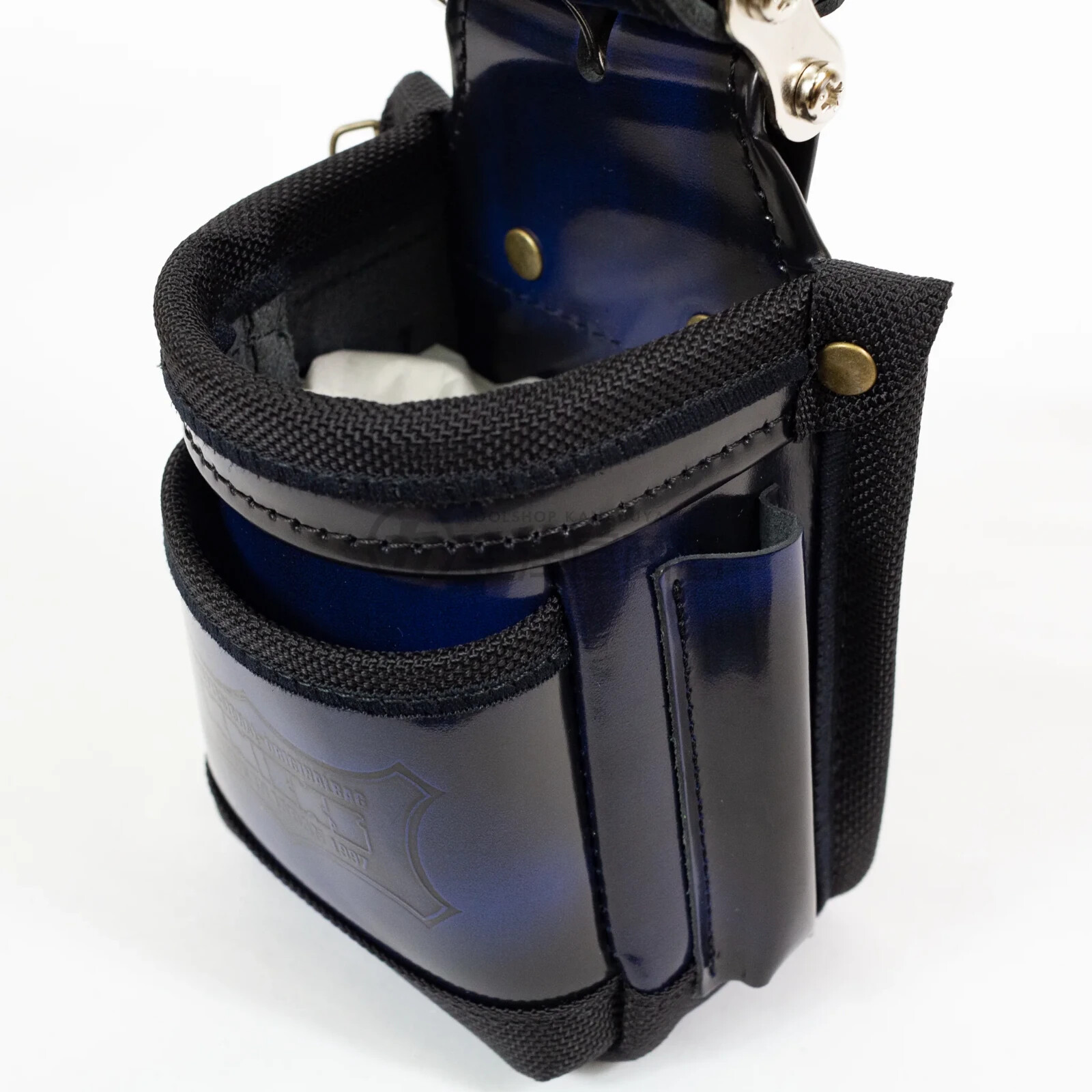 KNICKS [ ADV-201VADX-BL ] BLUE Leather Tool Belt Pouch Japanese Pro Quality