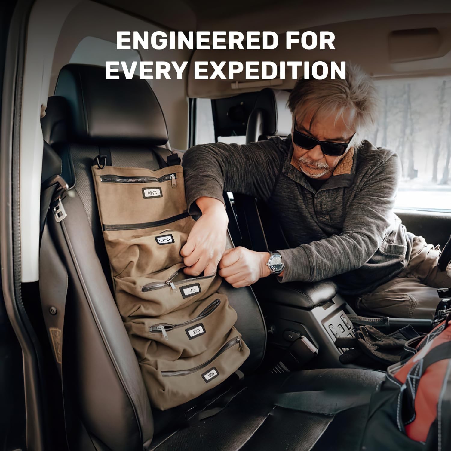 Official Legacy Tool Roll Bag – Easy to Carry 5-Pocket Roll Up Tool Bag –