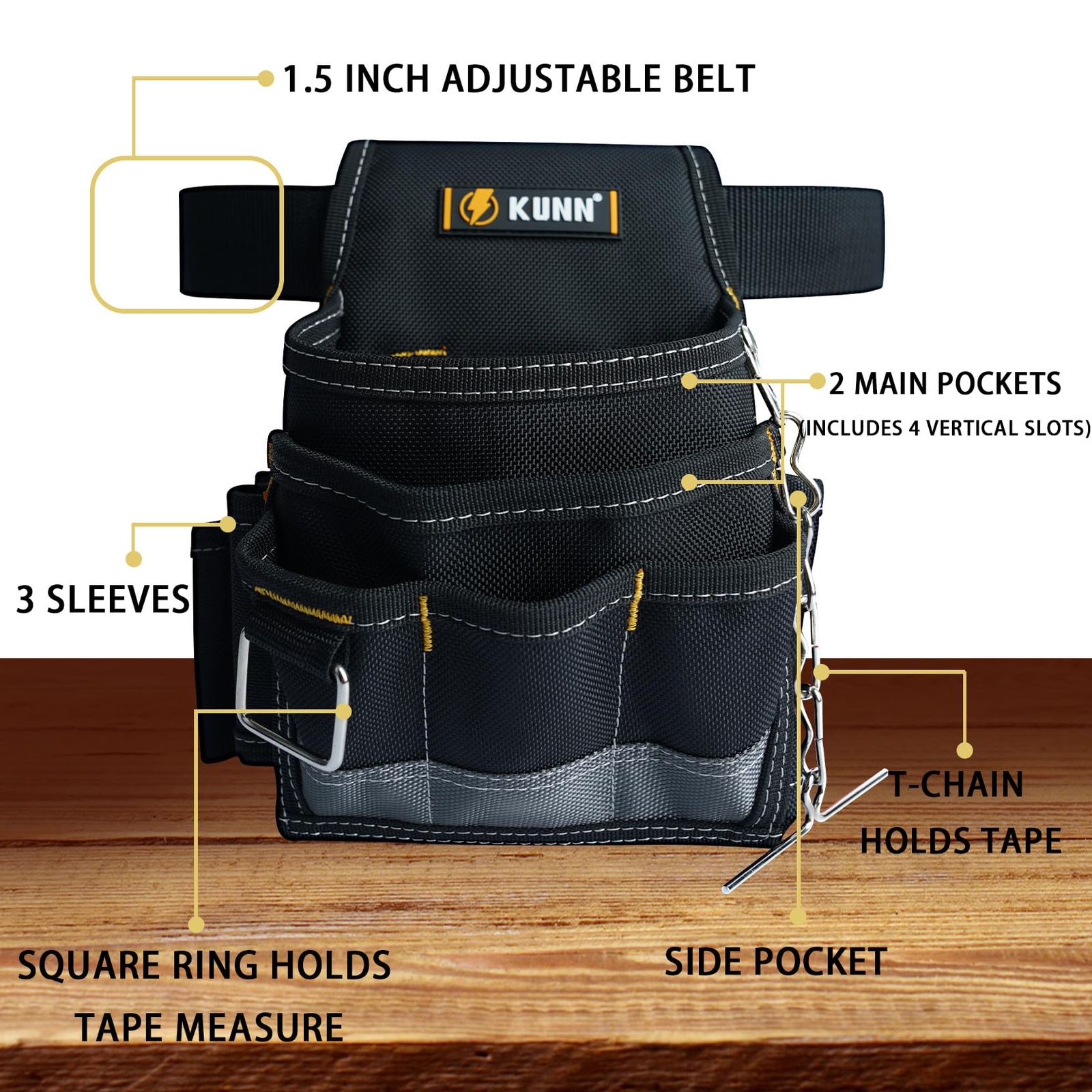 Electrician Tool Pouch Durable Small Basic Maintenance Tool Pouch Belt With Belt