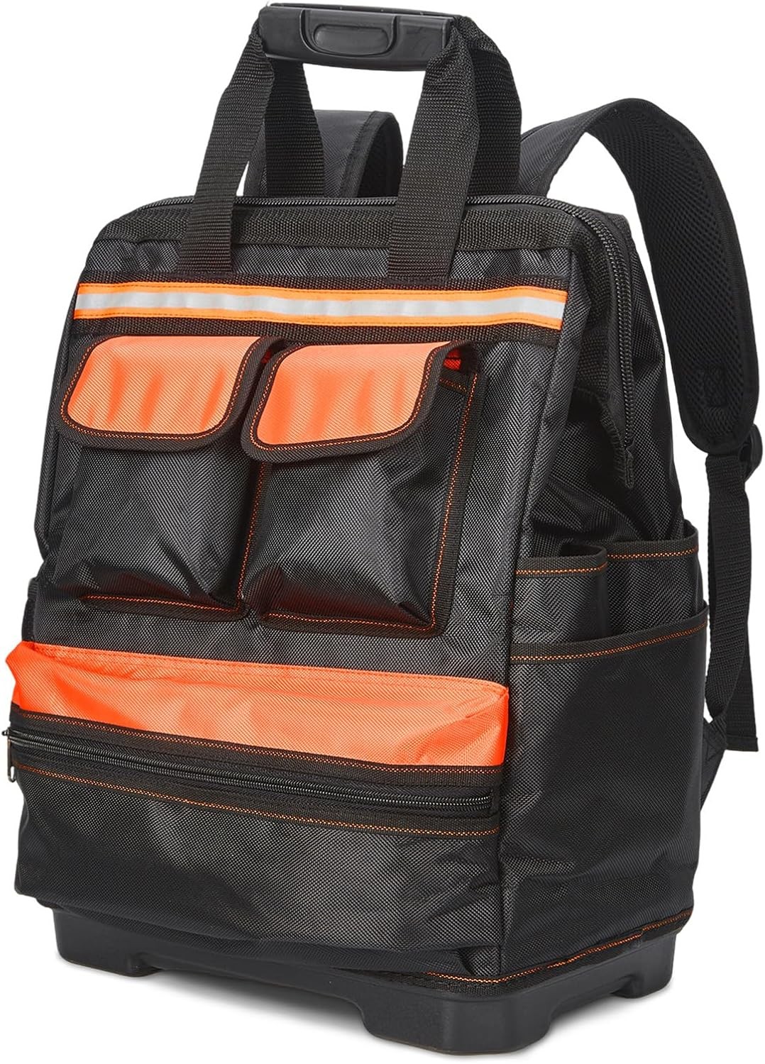 Heavy Duty Tool Backpack 1680D Oxford 12 Pockets Waterproof Base Electrician Bag