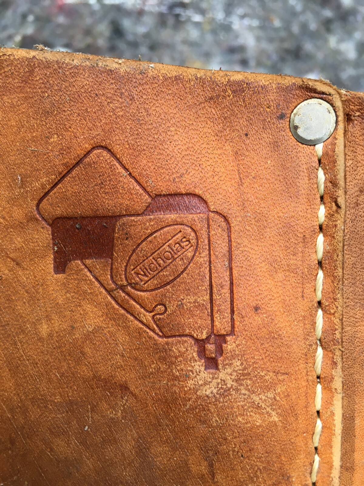 🔥NICHOLAS 100% LEATHER TOOL BELT DRILL HOLSTER COWHIDE CARPENTERS HEAVY SPLIT