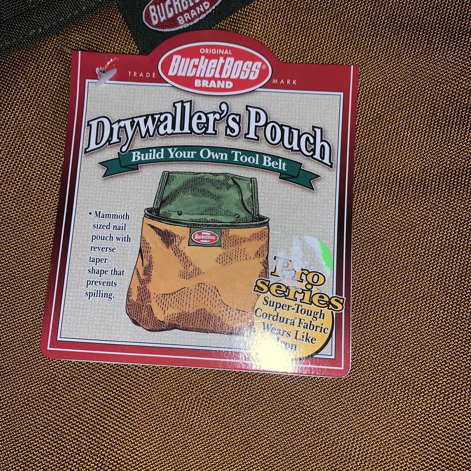 Bucket Boss 54013 Drywallers Pouch With Belt Electrical Pouch Tool New