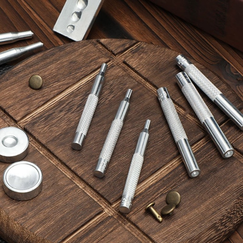 Button Press Studs Installing Punching Tool Base for Leather Working