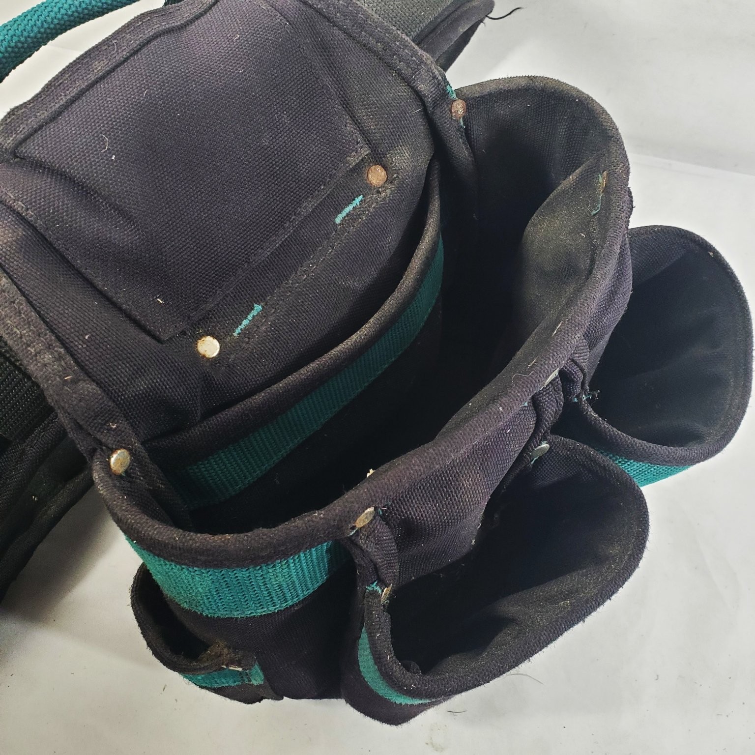 Gatorback Tool Belt Pouch Padded Black Teal Contractor Force