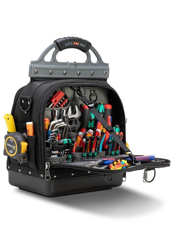 Veto Pro Pac TECH-LCT BLACKOUT Closed Top Tool Bag, VPP10721