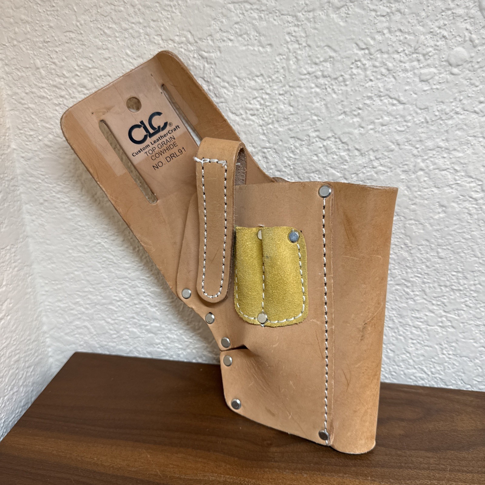 CLC Custom Leathercraft DRL91 Top Grain Cowhide 45 Degree Cordless Drill Holster