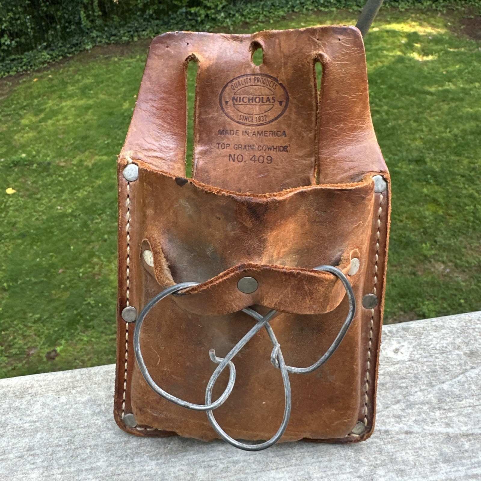 🔥Vintage Nicholas 409 Tool Pouch Leather, HIgh Quality Leather Free Shipping