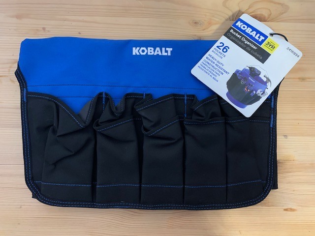 Kobalt 26-Pocket Heavy Duty Bucket Organizer Perfect for Construction Tools -New