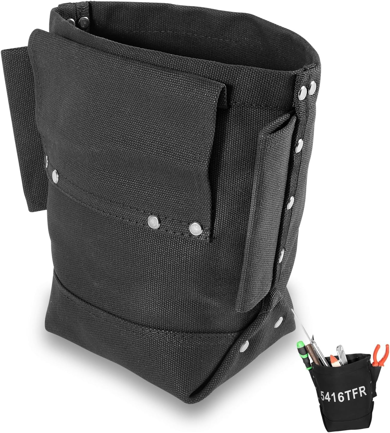 5416TFR Tool Bag Flame Retardant Tool Kit 5x10x9 Inch Bolt Bag for Iron Workers