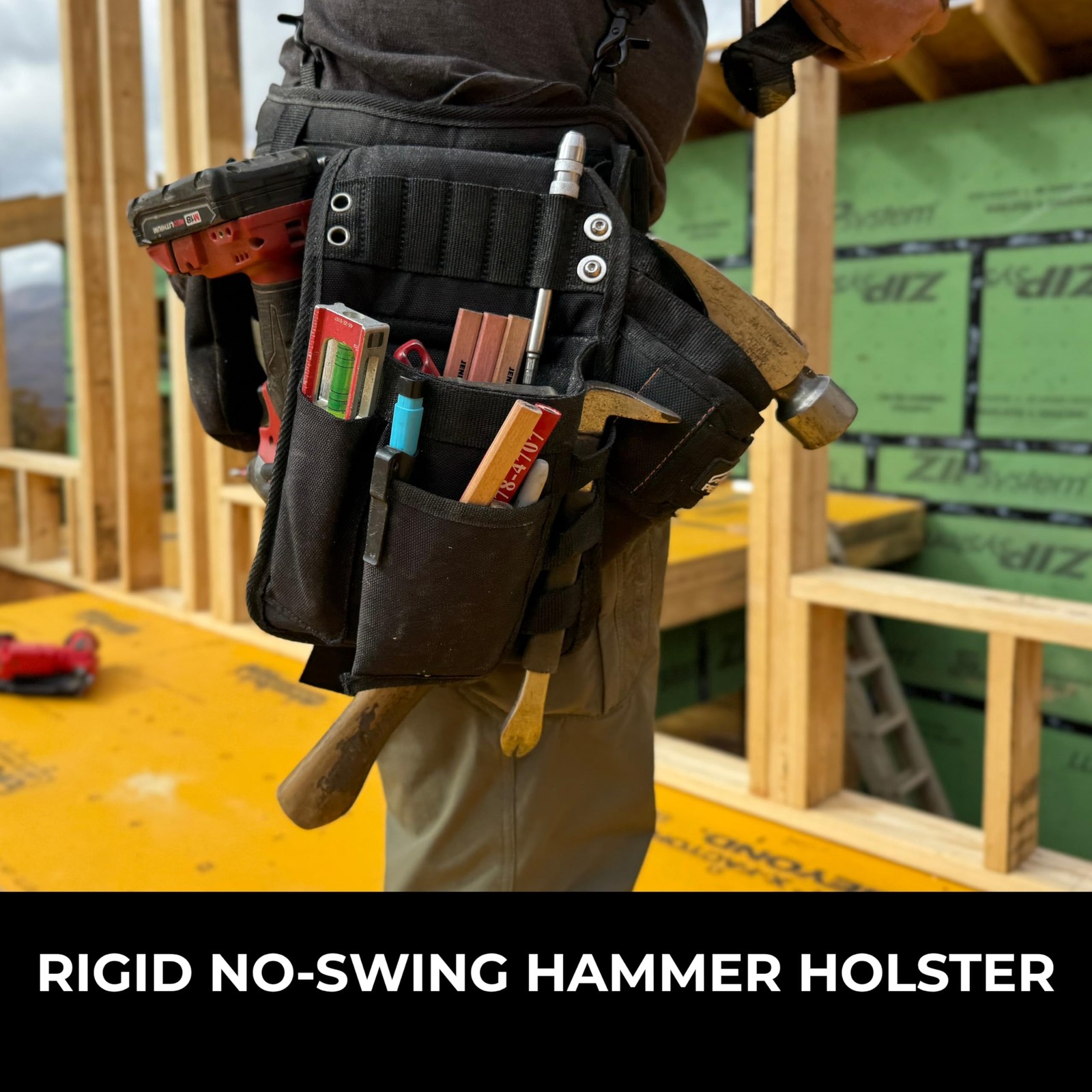 Perkins Builder Brothers Essential Tool Belt Set With Suspenders, Ideal for Fra