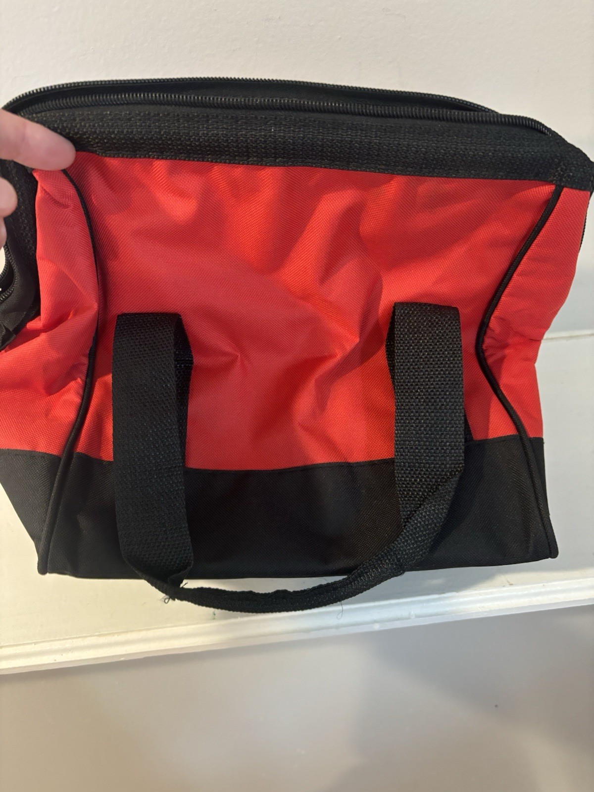 Milwaukee Nylon Tool Bag Red/Black Zipper Closure with Handles brand new no tags