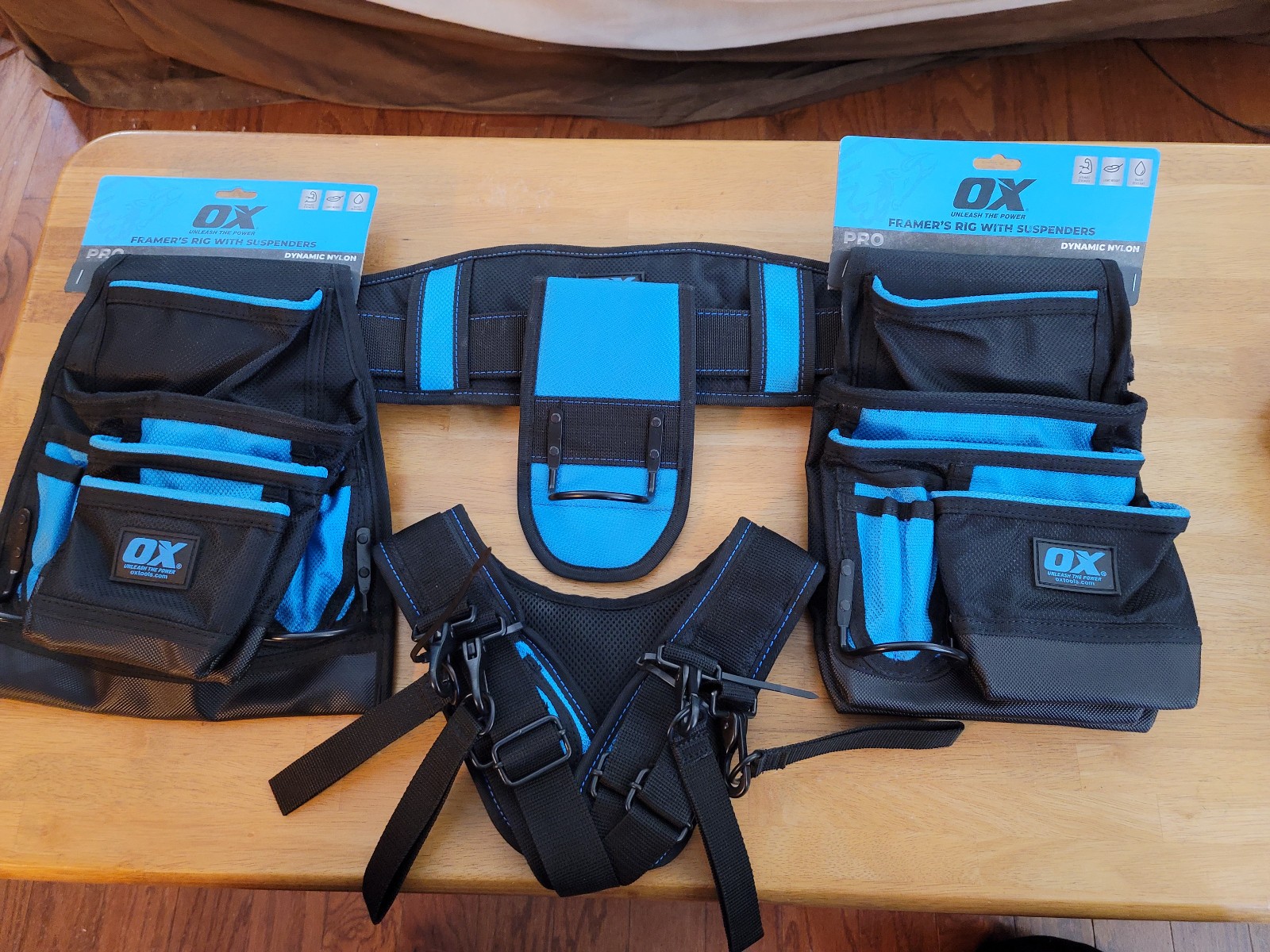 OX Pro Framing Tool Belt with Suspenders / Brand New **FREE SHIPPING**