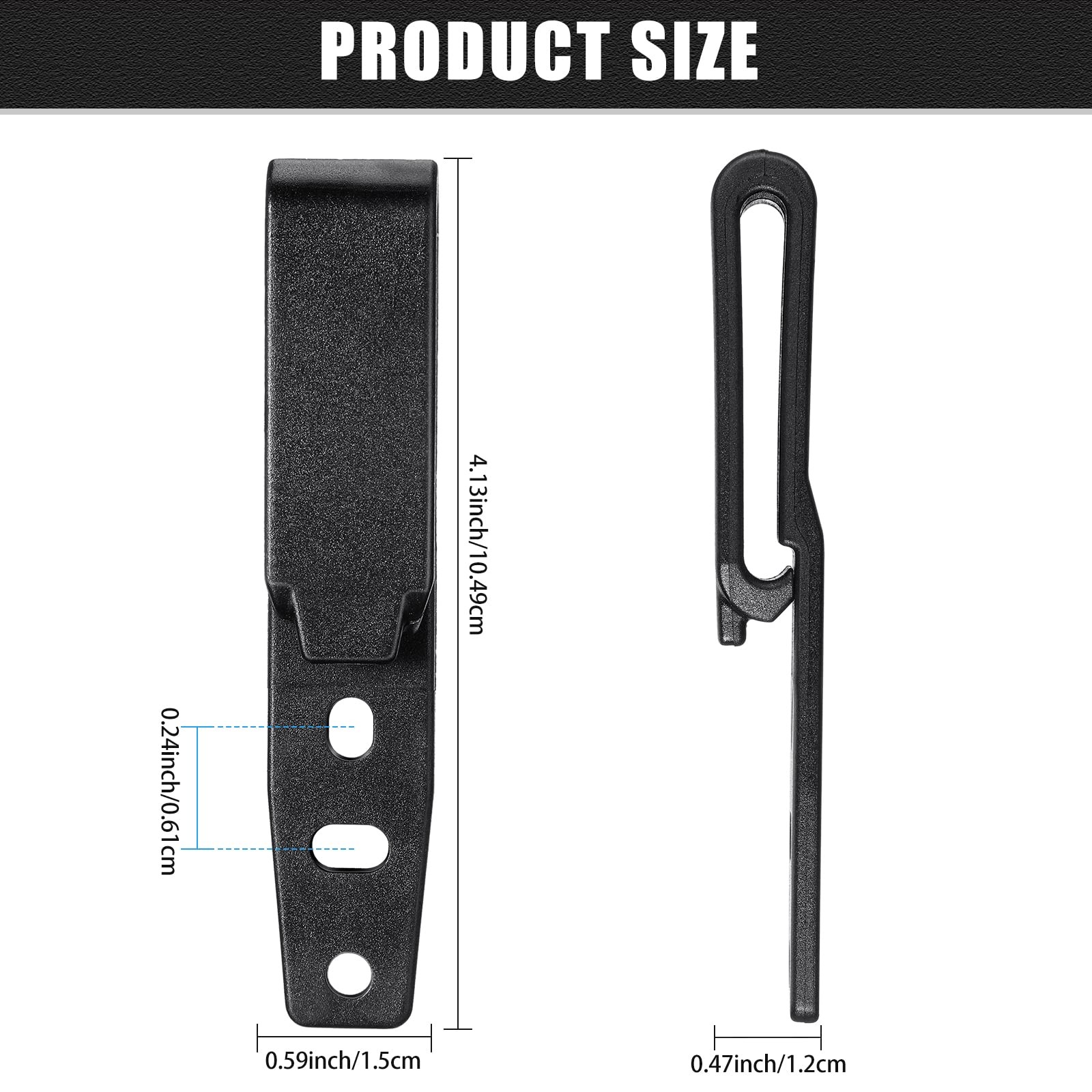 8 Pcs Holster Belt Clips Knife Belt Clip Holster Hardware Adjustable Molle Ad…