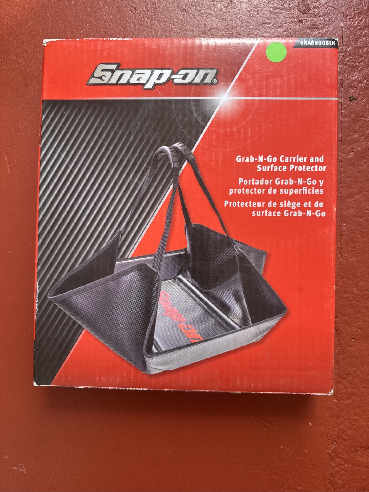 Snap-On GRABNGOBLK Fold Up Tool Tote Carry Bag Protective Work Mat BLACK NEW