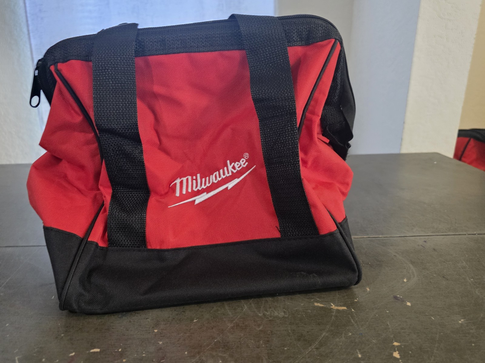 Milwaukee Contractor Tool Bag Zippered Carry Case 10x9x8 Heavy Duty- Brand New