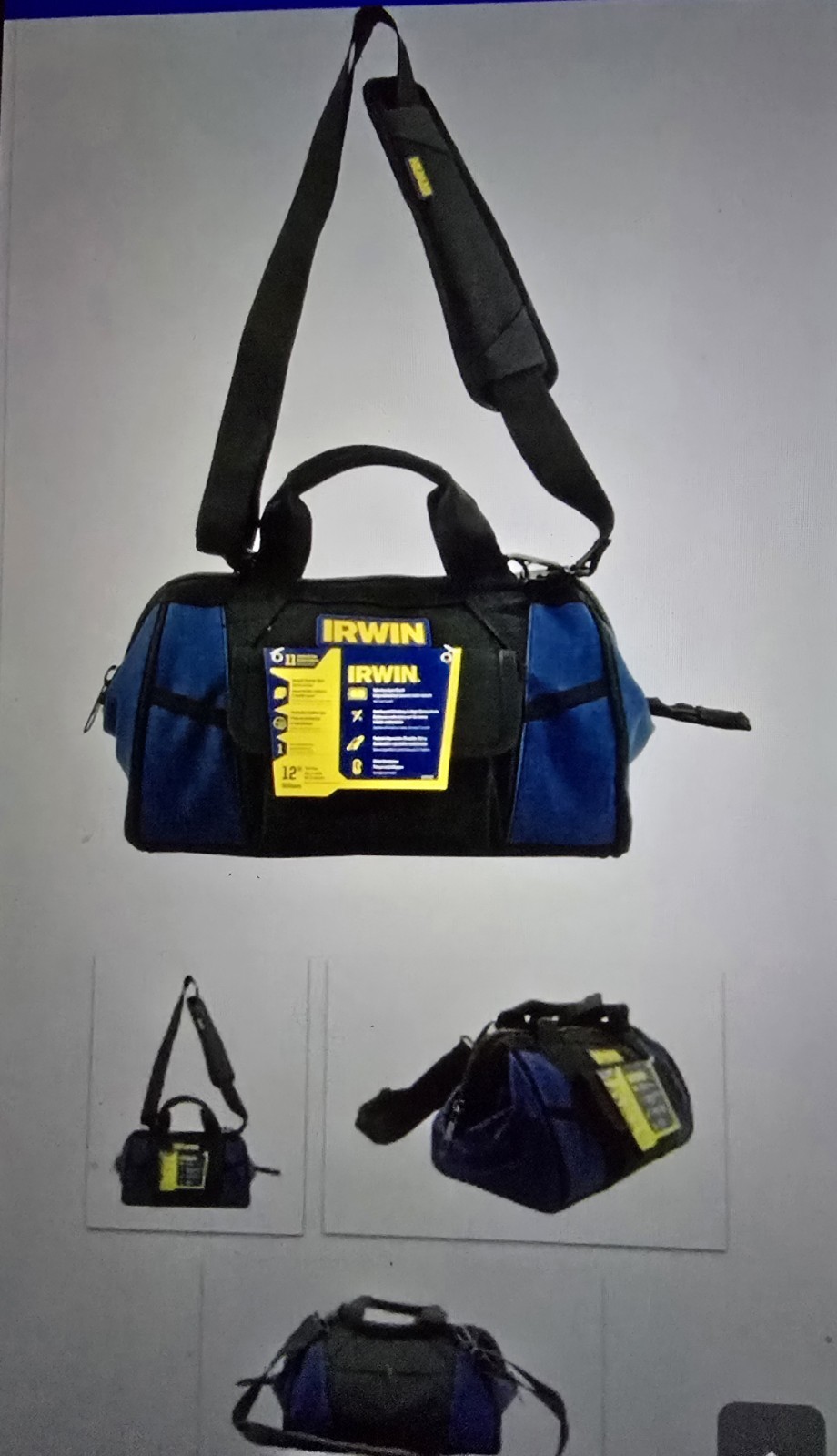 Irwin 11 Pocket Tool Organizer Bag