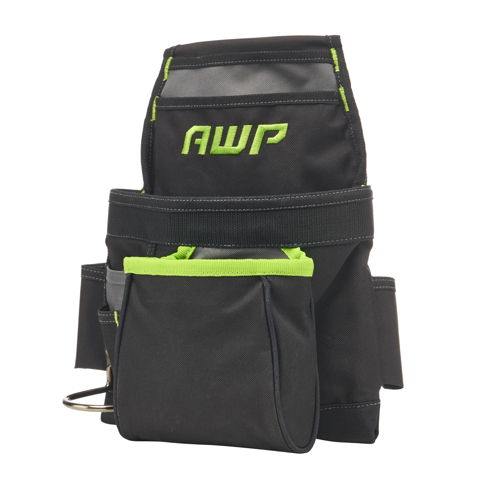 Trapjaw Carpenter Tool Pouch | Tiered 9 Pocket Design With Steel Hammer Loop | B