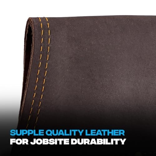 Full Grain Leather Tool Pouches – Double Stitching, Rivet Reinforced, Durable De