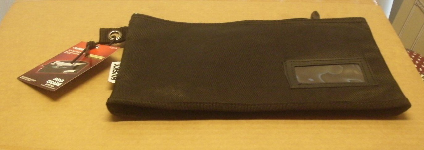 HUSKY HEAVY DUTY ZIPPER DOCUMENT WATER RESISTANT TOOL CHANGE BAG (12″ x 7 1/2″)