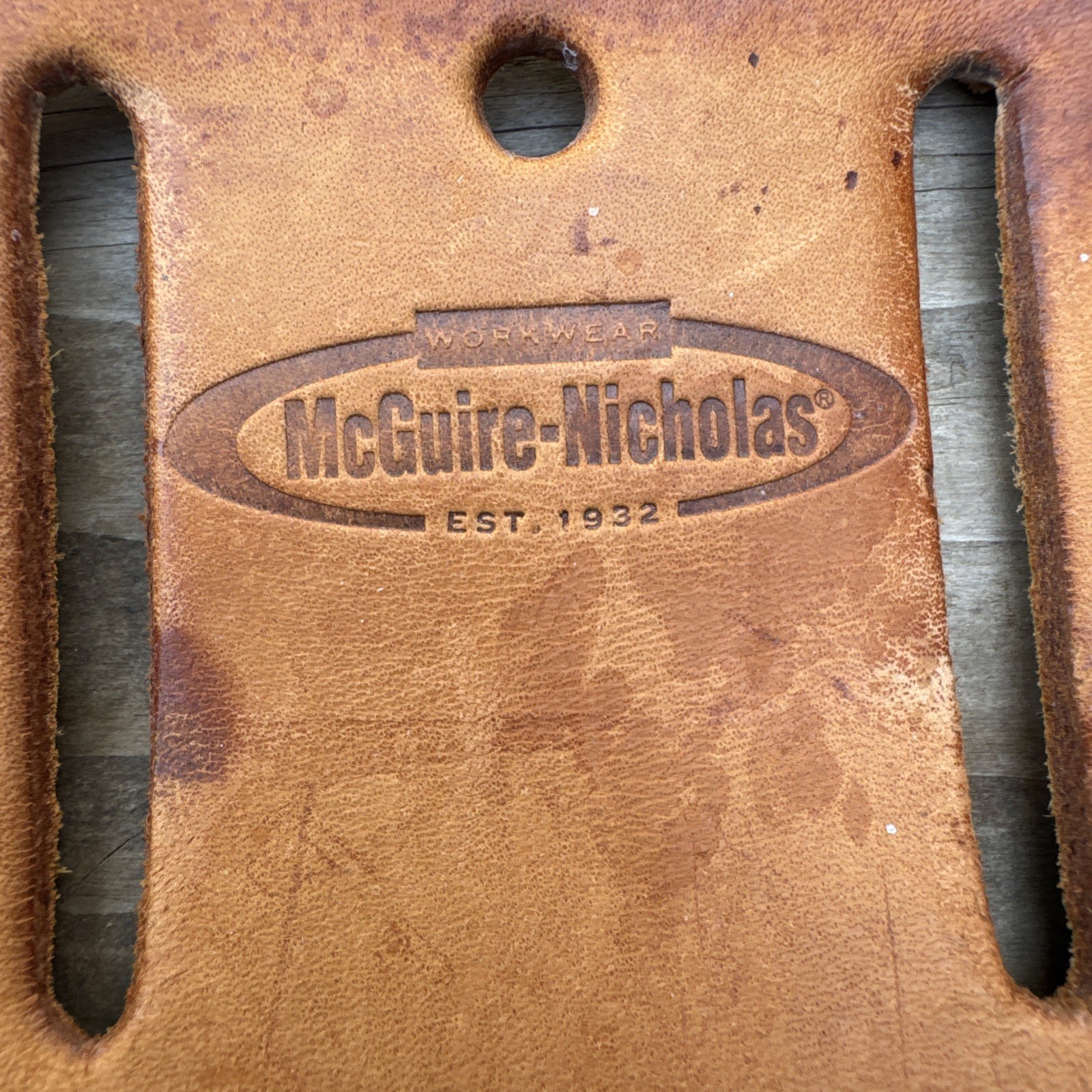 McGuire-Nicholas Tool Holder #417 Work Wear Brown Leather Made In Mexico