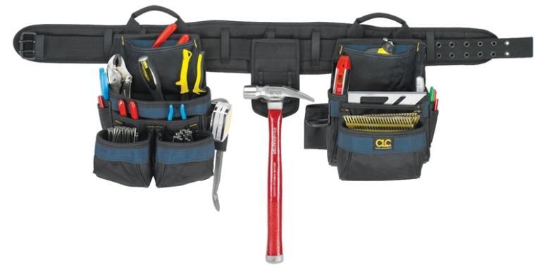 NEW CLC 2605 20 POCKET 4 PIECE COMBO TOOL BELT APRON POLYESTER SALE NEW 1541564