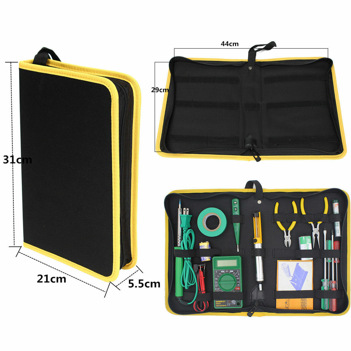 Hardware Toolkit Storage Tools Carrier Bag Oxford Fabric Handy Pouch Handbag Zip