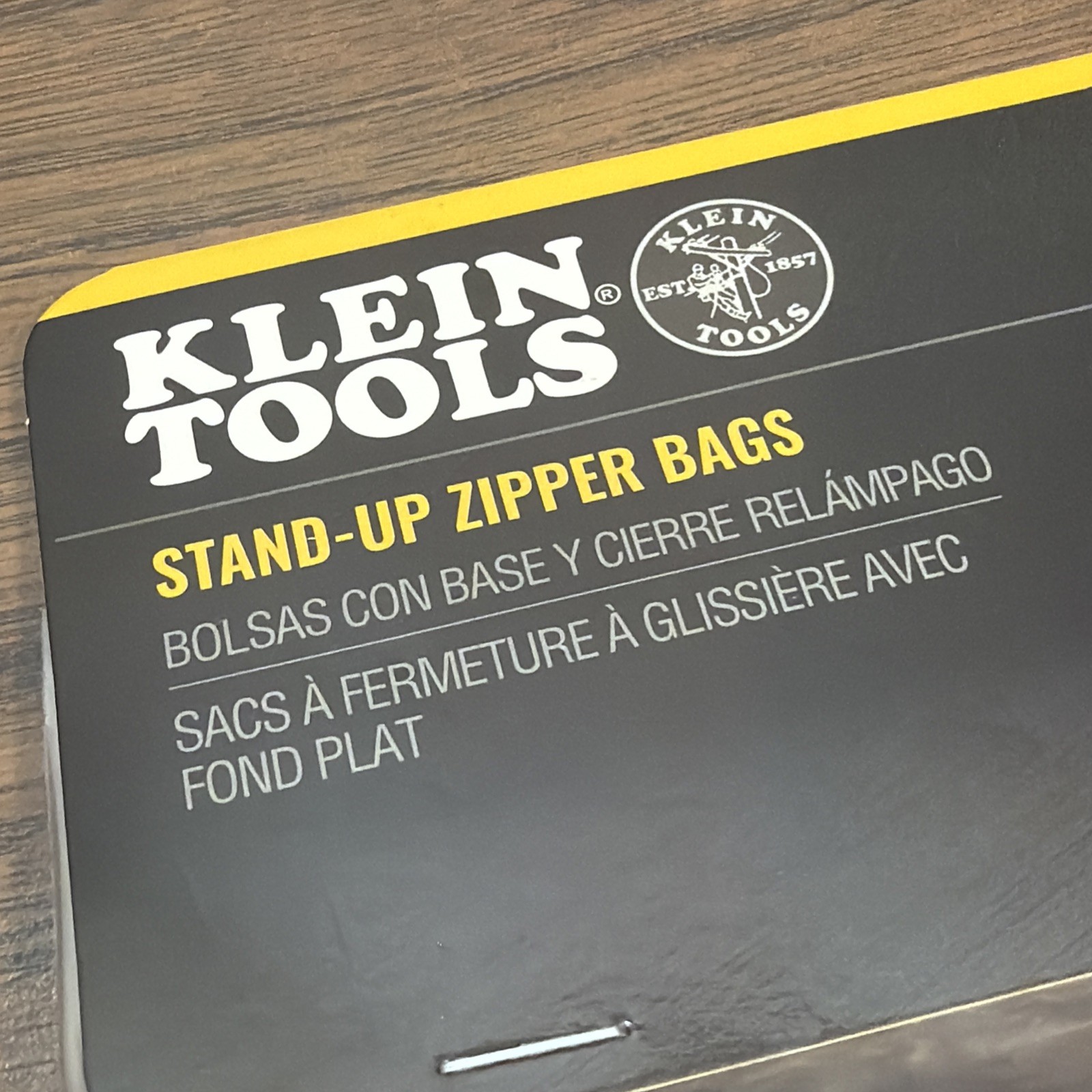 4x Klein Tools 55470 Ballistic Stand-Up Zipper Bags (2-Pack) Lot – 8 Bags Total