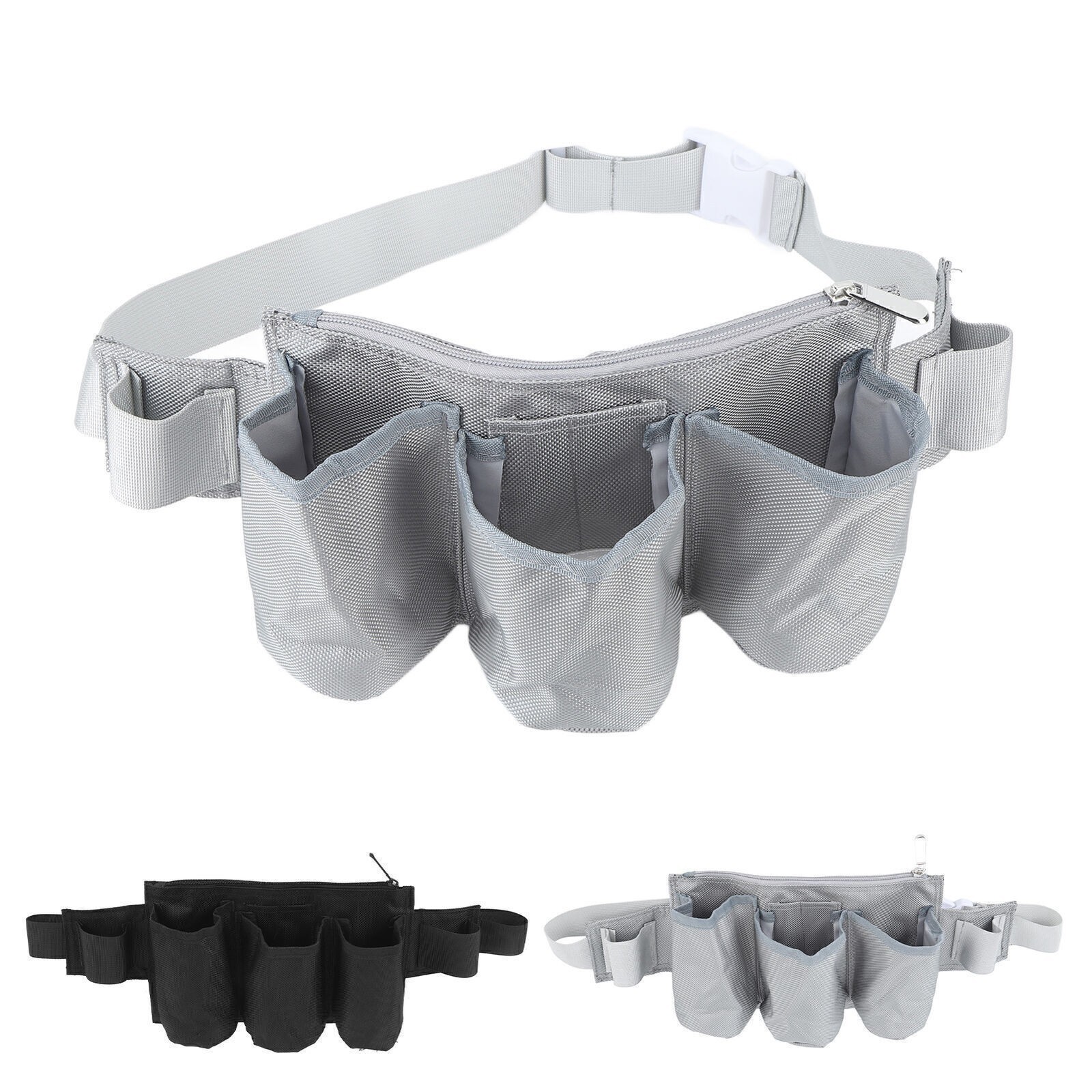 Garden Tool Belt 6 Pockets 2 Straps Waterproof Oxford Fabric Adjustable