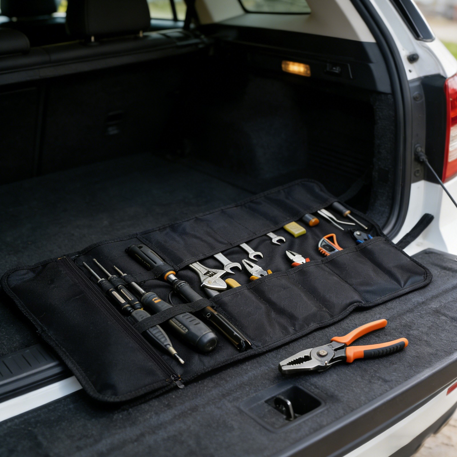 Roll Up Tool Bag, Multi-Purpose Tool Pouch, 58*35.5*1cm Hanging Tool Organizer