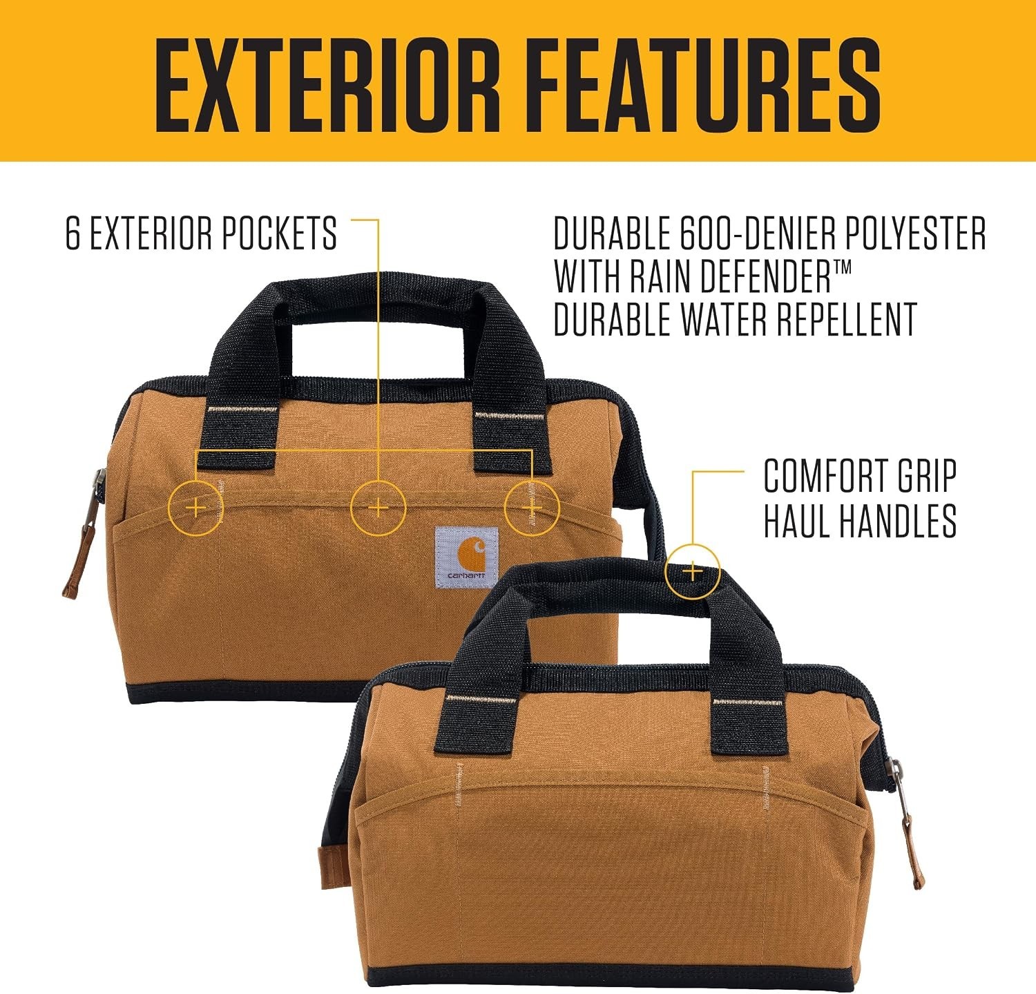 Utility Small Tool Bag Brown | Onsite, Durable Water-Resistant, Tool Storage …