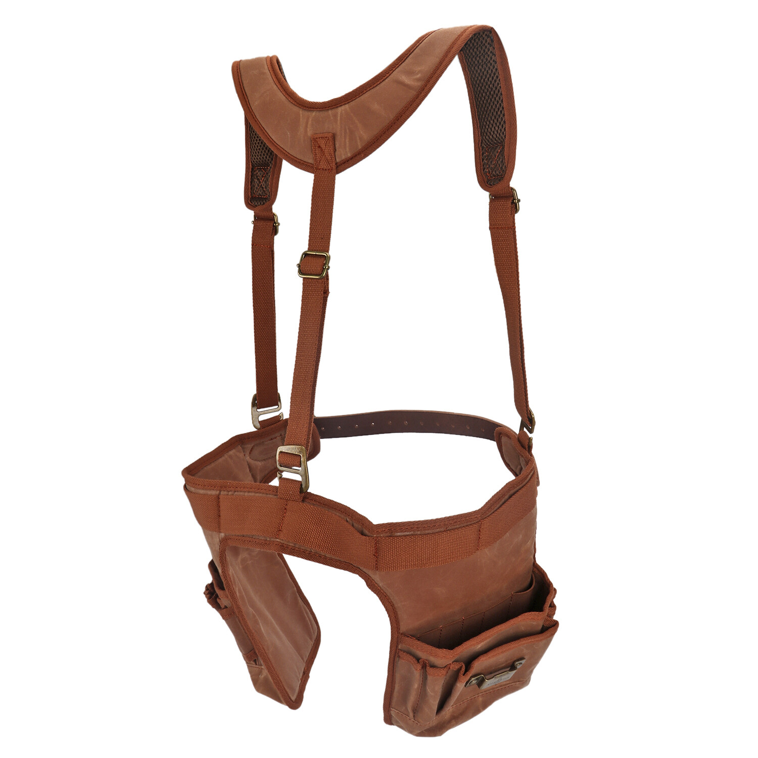 TOURBON Work Tool Belt Suspender Drill Pouch Holder Electricians Carpenters Vest