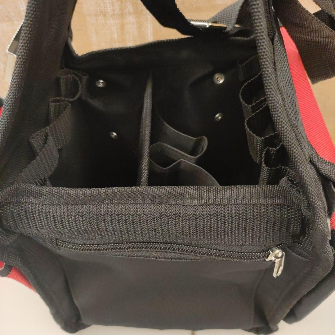 Snap-on TB1OMP3 compact tool bag with 12 exterior and 9 interior pockets RED New