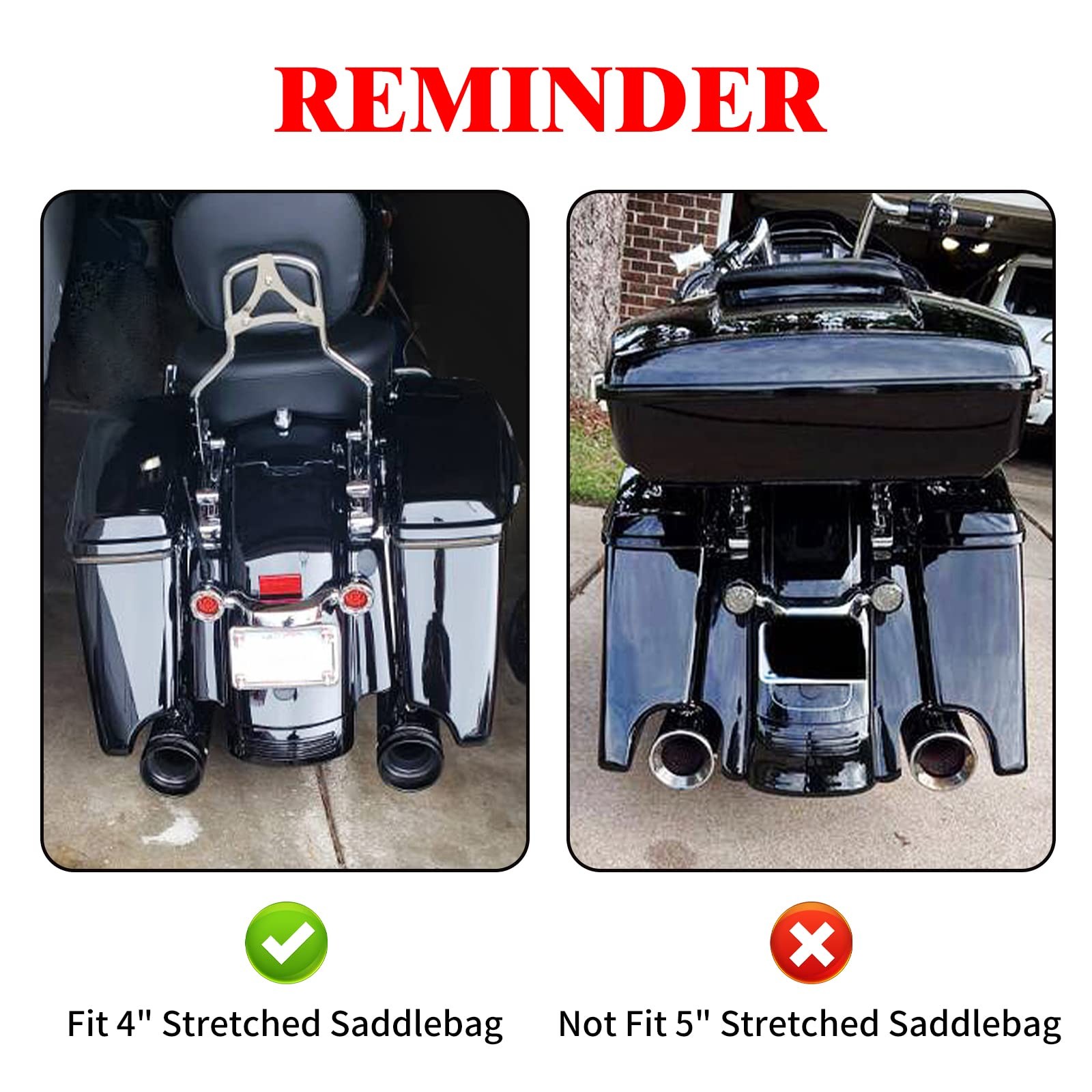 Saddlebag Liners Carpet Insert for 4 inch Stretched Tapered Hard Saddlebags F…