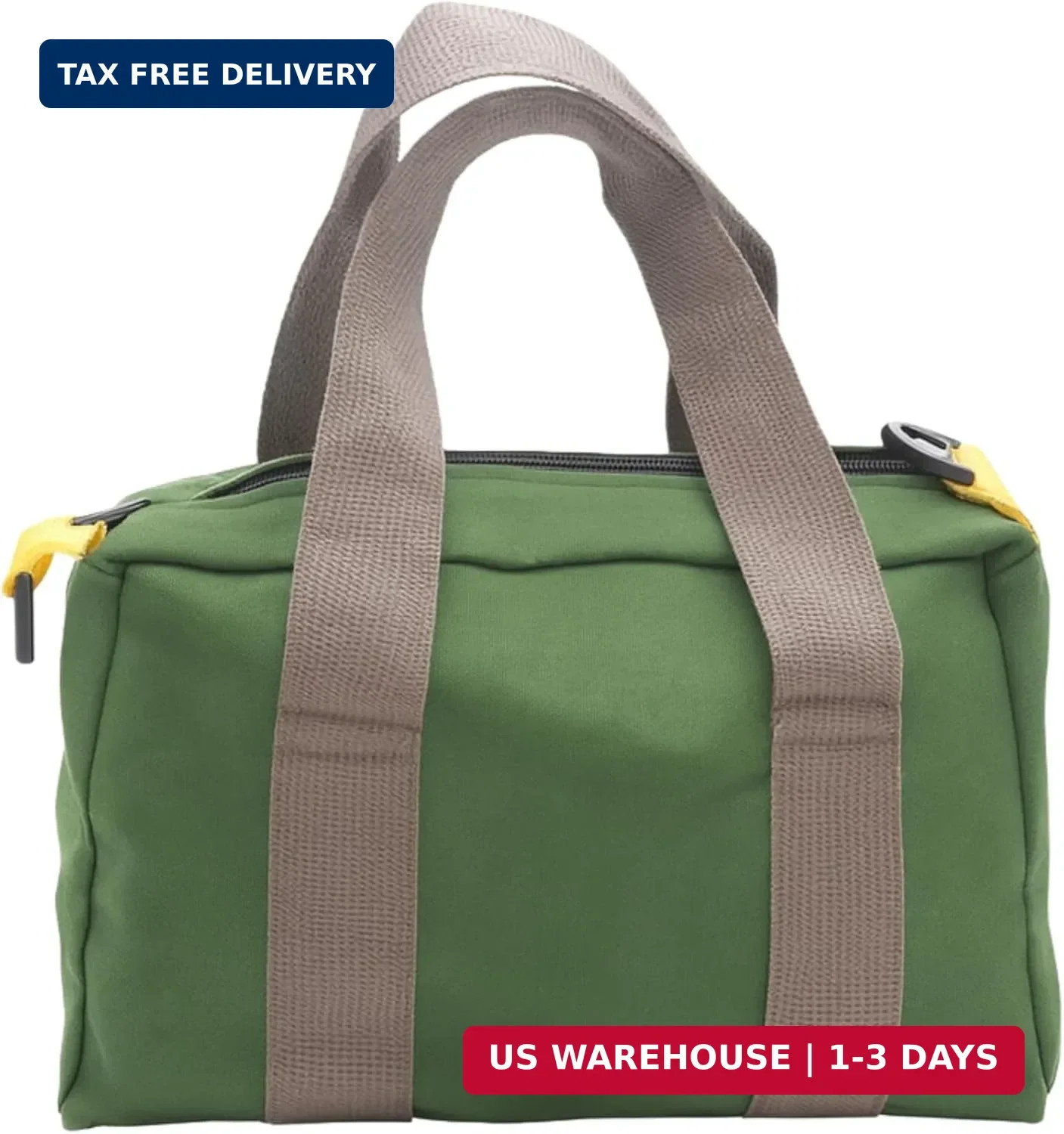 12 Inch Wide Mouth Canvas Tool Bag Heavy Duty Tool Organizer Storage Tote